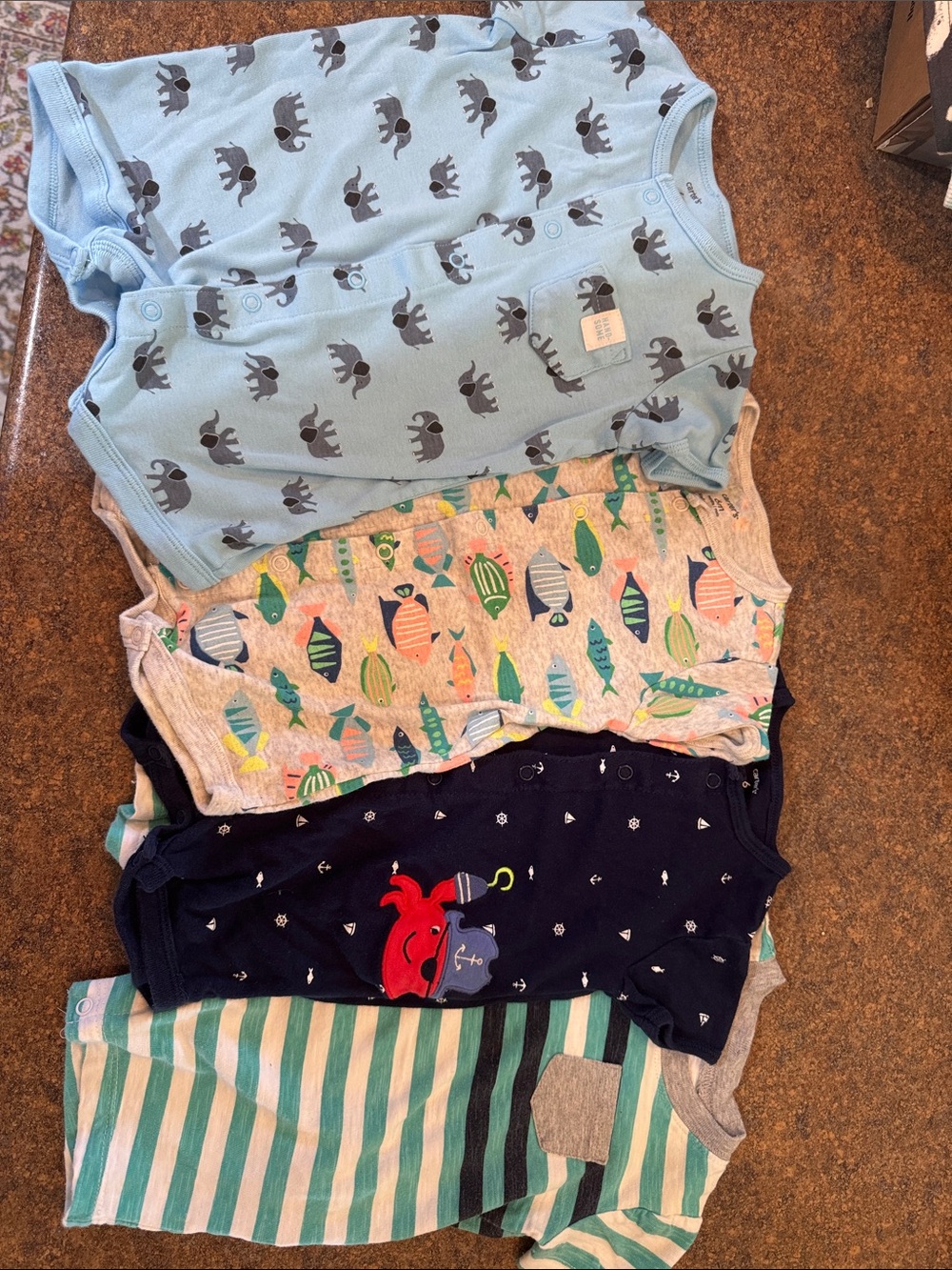 Carter’s Lot of 4 Short-Sleeve Rompers
